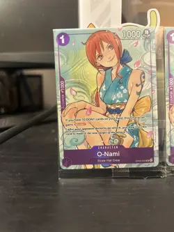 O-Nami OP05-062 SR Full Art Promo One Piece Illustration PROMO Sealed 2 Card Lot - Image 2