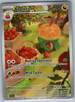 Appletun 211/191 SV08: Surging Sparks - Pokemon Card - NM - Image 1