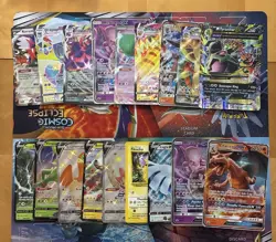 Pokemon Card Lot Full Art Alt Art Jumbo Charizard Sylveon Tyranitar 48 Cards - Image 1