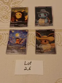 4 Starry Night Pokemon x Van Gogh Promo Card - Image 1