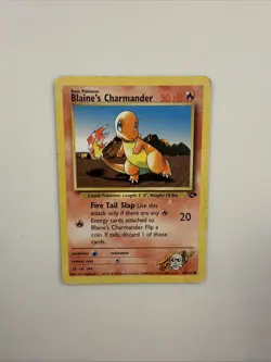 Pokemon TCG Blaine's Charmander Gym Challenge 60, 1st Edition, Regular Card - Image 1