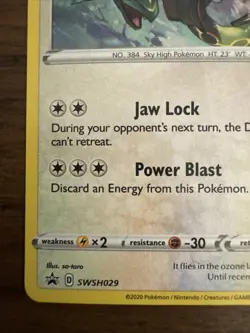 Rayquaza SWSH029 SWSH: Sword & Shield Promo Cards Holo - Image 4