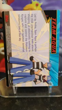 TEAM AQUA Embossed POKEMON Advanced Collector TOPPS 2003 Trading Card #2 - Image 2