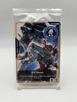 Sealed Gundam Card Game World Tour 2025 English EX Base EXBP-003 Promo Card - Image 1