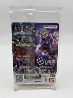 Sealed Gundam Card Game World Tour 2025 English EX Base EXBP-003 Promo Card - Image 2