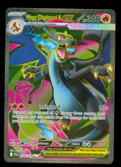 Pokemon MEGA CHARIZARD X EX 109/094 - Phantasmal Flames - RARE FULL ART - Card B - Image 1
