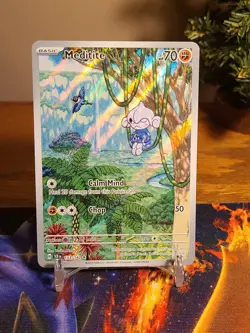 Pokemon TCG Meditite Rare Holo Card 153/142 Sv07: Stellar Crown Illustration - Image 1