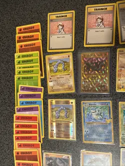Pokemon Card Lot - Vintage Base Set Rares Foils - Blastoise Venusaur Onix CCG 1 - Image 2