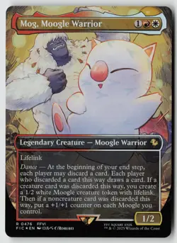 Mog, Moogle Warrior (Borderless) (Chocobo Track Foil) R Commander: FINAL FANTASY - Image 1