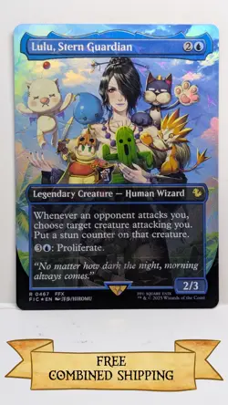 Lulu, Stern Guardian (Borderless) (Chocobo Track Foil) Commander: Final Fantasy - Image 1