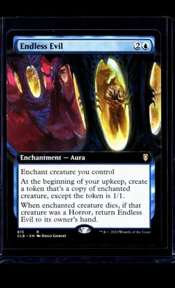 2022 MTG Magic The Gathering CLB Baldurs Gate Extended Art #615 Endless Evil LP - Image 1