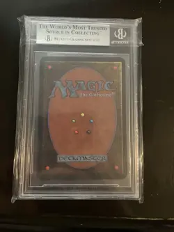 Magic the Gathering Llanowar Elves Alpha Beckett 9; 9.5 Edges, 8.5 Centering - Image 3