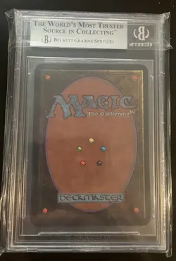 Magic the Gathering Llanowar Elves Alpha Beckett 9; 9.5 Edges, 8.5 Centering - Image 4