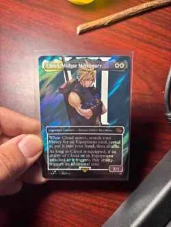 Cloud, Midgar Mercenary (Borderless) (Surge Foil) Final Fantasy Foil - Image 1