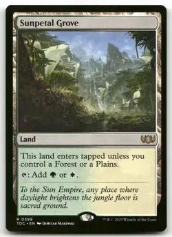 Sunpetal Grove #399 MTG Tarkir Dragonstorm TDC NM X1 - Image 1