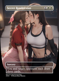 Secret Rendezvous - MTG Anime Custom - Playtest- Not For Sanctioned Play - Image 1