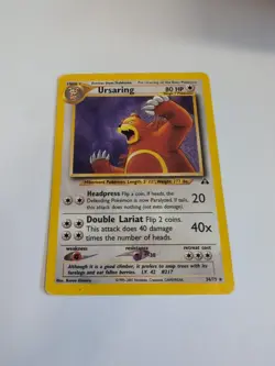Ursaring 34/75 Rare Pokemon Neo Discovery Unlimited Vintage WOTC MP - Image 1