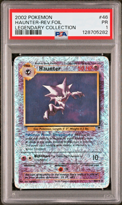 PSA 1 PR 2002 Pokemon Legendary Collection Haunter 46/110 Reverse Holo Foil - Image 1