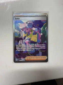Pokemon - Paldean Fates - Iono 237/091 - SIR - NO WHITENING!! - Image 1