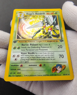 Pokemon Gym Challenge - Koga's Beedrill 9/132 - First Edition - Holo - LP+/NM - Image 3