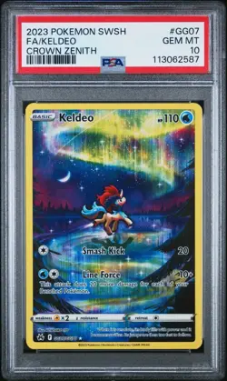 2023 Pokemon Sword And Shield Crown Zenith Fa Keldeo #GG07 PSA 10 - Image 1