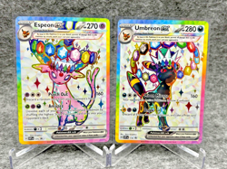 Pokemon Umbreon and Espeon Black Star Promo SVP175 SVP176 Figure Collection NM/M - Image 1