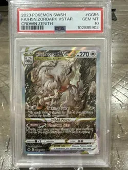 Pokemon TCG: Hisuian Zoroark VSTAR GG56/GG70 PSA 10 Gem Mint - Image 1