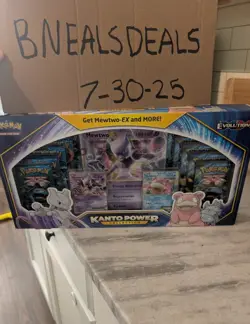 Pokemon Kanto Power Collection Box Mewtwo-EX Slowbro-EX XY Evolutions TCG SEALED - Image 1
