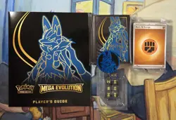 Pokemon ME01 Lucario ETB - Player's Guide, Coin, Dice, Sleeves, Basic Energy - Image 1