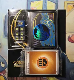 Pokemon ME01 Lucario ETB - Player's Guide, Coin, Dice, Sleeves, Basic Energy - Image 2