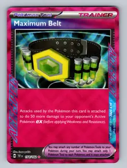 Maximum Belt - 117/131 ACE SPEC Rare SV: Prismatic Evolutions - NM Pokemon TCG - Image 1