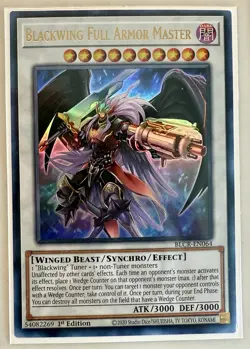 Yugioh - Blackwing Full Armor Master - BLCR-EN064 - Ultra Rare - 1st Ed - NM - Image 1