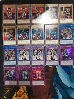 Yu-Gi-Oh! lot de 18 cartes Chevalier Arlequin rare + super rare NM - Image 1