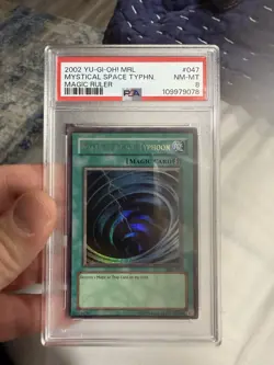 Yugioh PSA 8 Mystical Space Typhoon MRL-047 Ultra Rare - Image 1