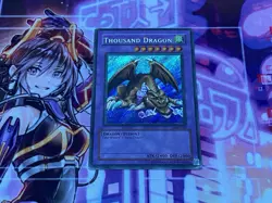 Yugioh Thousand Dragon Secret Rare unlimited MRD-143 MP - Image 1