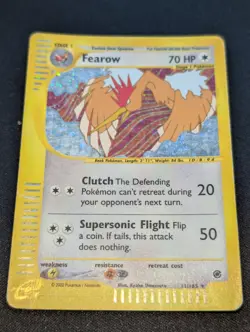Pokemon TCG Fearow Expedition Base Set Holo Rare Card 11/165 LP - Image 2
