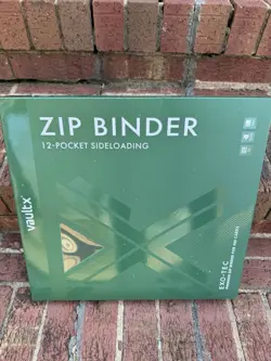 Vault X Green 12-Pocket Exo-Tec Zip Binder - 480 Cards - New - Image 1