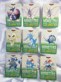 Pokemon Carddass Lot 38 Bandai Vending Series 1996 Japanese Cards Green - Image 3