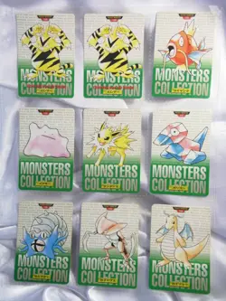 Pokemon Carddass Lot 38 Bandai Vending Series 1996 Japanese Cards Green - Image 5