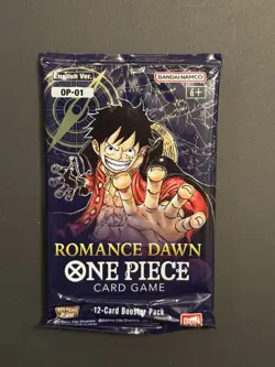 Romance Dawn 1x Booster Pack One Piece Card TCG OP-01 English OP01 New/Sealed !! - Image 1