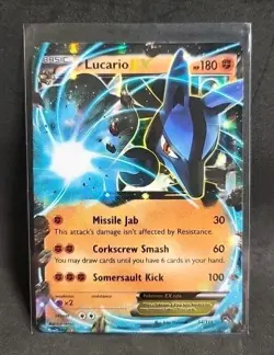 Pokemon Card Lucario EX 54/111 Furious Fists Ultra Rare Holo NM 2014 TCG - Image 1