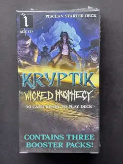 Kryptik TCG Decks: Wicked Prophesy Set. 50 Card Deck + 3 Booster Packs Each! - Image 4