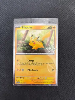 Pikachu - (Holiday Calendar) 025/165 Miscellaneous Cards & Products Holo - Image 1