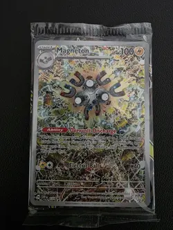 Pokemon TCG Magneton 159 Black Star Promo Card Surging Sparks SEALED - Image 1