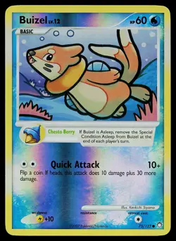 Pokemon Card - Buizel Mysterious Treasures 75/123 Common Reverse Holo - Image 1