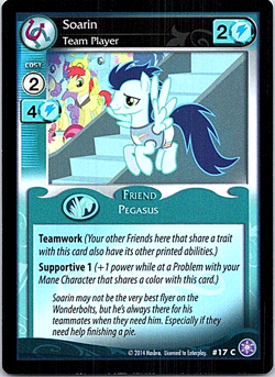 My Little Pony The Crystal Games Card 17C Soarin Team Player - Image 1