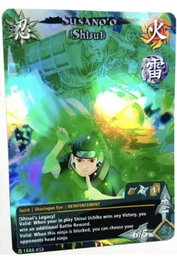 Carte Naruto CCG Collectible Card Game Foil neuf Prism 239 - Image 1
