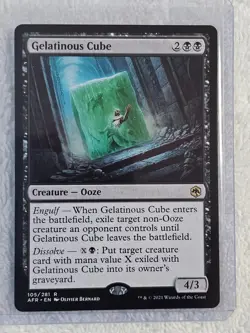 MTG Gelatinous Cube #105 Adventures in the Forgotten Realms Card Rare NM - Image 4