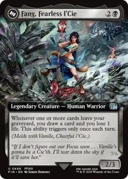 ~ Fang, Fearless l'Cie (Extended Art) ~ NM ~ UB: FINAL FANTASY ~ MTG ~ - Image 1