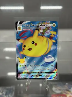 Pokemon TCG Flying Pikachu VMAX Holo Ultra Rare Card 007/025 Celebrations - Image 1